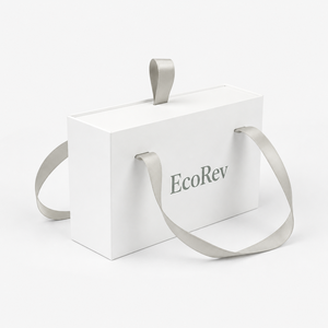 Luxury Eco-Friendly Handmade Drawer <b>Gift</b> Paper Cardboard Custom Logo Printed Ribbon Handle Gold Satin Jewelry <b>Box</b> - Product Image 2