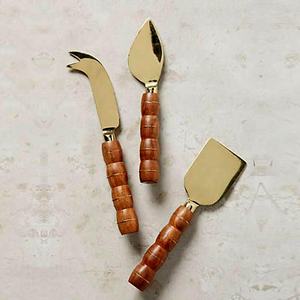 ที่หั่นชีสชุบทองทำจากสเตนเลสสไตล์โมเดิร์นมีด้ามจับสลักลายนูนทรงค้อน - Product Image 4