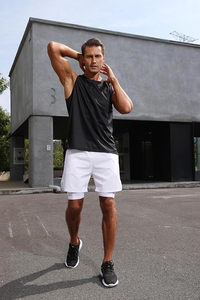 Camiseta Deportiva de Yoga con Capucha y Cuello en V de Secado Rápido, Estilo Vintage para Hombre, de Poliéster/Algodón, Personalizada, Marca Yaarway International - Product Image 5