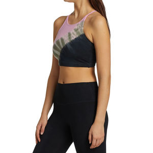 บริการ OEM เสื้อผ้าออกกำลังกายสำหรับผู้หญิง ขายดีที่สุด วัสดุคุณภาพดี พิมพ์ลาย Tie Dye ชุดออกกำลังกาย เสื้อชั้นในกีฬาสำหรับผู้หญิง - Product Image 4