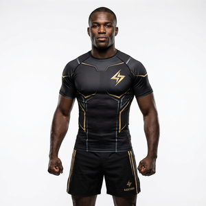 Rashguard de MMA BJJ OEM para Hombre, Manga Larga, Transpirable, Antibacteriano, UPF50+ - Product Image 6