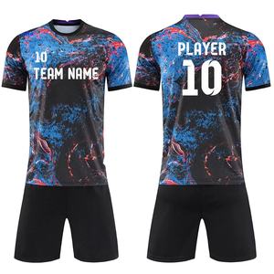 ชุดเสื้อฟุตบอลโพลีเอสเตอร์ 100% แบบซับลิเมชั่น สีขาว คอวี แขนสั้น สำหรับผู้ใหญ่ ยูนิเซ็กซ์ ระบายอากาศได้ดี แห้งเร็ว พิมพ์ชื่อทีมและหมายเลข - Product Image 5