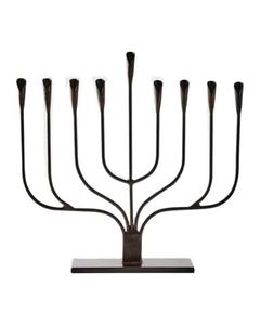 Menorah de Aluminio Dorado con el Logotipo de la Estrella de David para el Hogar, Villas, Iluminación de Mesa, Uso Decorativo, Portavelas de Hanukkah - Product Image 3