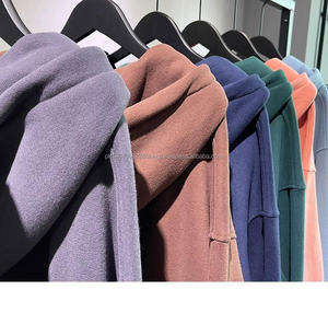 OEM al por mayor de invierno sudaderas con cremallera completa peso pesado de algodón polar de alta calidad personalizado impreso bordado con capucha DDP envío - Product Image 4