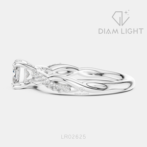 Bague de fiançailles en diamant de laboratoire taille coussin 0,70 carat, or blanc 14 carats, bague de mariage, bijoux fins, certifiée IGI - Product Image 2