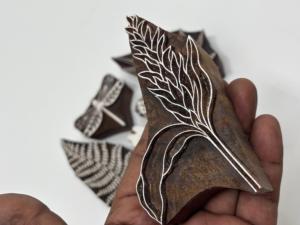 Hand Carved Wooden Printing <b>Blocks</b> Handmade Wood Stamp <b>Blocks</b> for Textile Fabric Craft Printing Wholesale Supply - Product Image 5