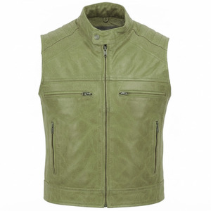 Gilet en cuir pour femme, design personnalisé, coupe ajustée, style motard, couleur personnalisable, pour l'extérieur, la conduite et les voyages - Product Image 6