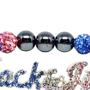 Pulsera de Cristal Rosa y Azul con Cuentas Elásticas, Joyería de Moda para Mujer, Regalo Elegante para Uso Diario - Product Image 3