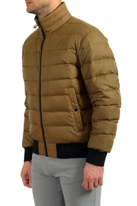 Padded Hooded Zipper Front <b>Jacket</b> with Ribbed Cuffs Breathable <b>Fleece</b> <b>Lined</b> Warm Windproof Casual Men's Winter Outerwear - Product Image 2