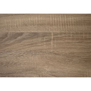 Scrivania Moderna da Ufficio Domestico 48L con Ripiani Portaoggetti, Laminato Marrone e Struttura in Metallo Nero per Computer Portatile - Product Image 1