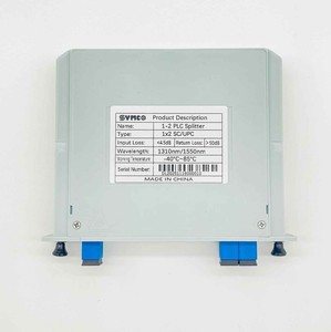 ตัวแยกไฟเบอร์ออปติกแบบคาสเซ็ต 1×2 SC UPC สำหรับเครือข่าย FTTH FTTx และเครือข่ายไร้สาย - Product Image 3