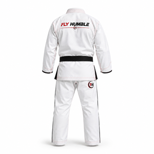 Kimono de karaté Fly Humble SPORTSWEAR unisexe bleu marine 100% coton coupe classique durable respirant sans couture avec logo brodé - Product Image 2