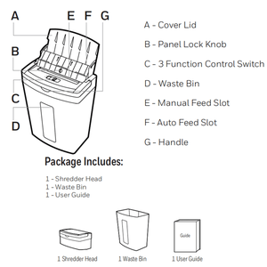 Trituradora de Papel de Corte Micro para Oficina y Hogar, Alimentación Automática de 60 Hojas, Gran Capacidad de 5.3 Galones, Extraíble - Product Image 5