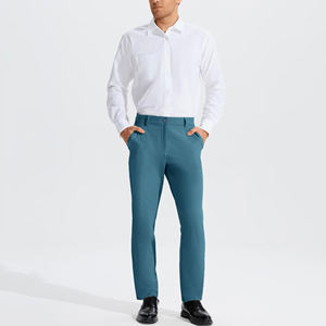Pantalon de golf pour homme taille haute avec plusieurs poches, séchage rapide, décontracté, taille élastique avec cordon de serrage, idéal pour les voyages ou le travail - Product Image 2