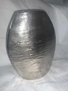 Vase à fleurs au design moderne, petite et grande taille, pot à fleurs argenté, décoration pour la maison, salon, vases en métal, décoration intérieure - Product Image 6