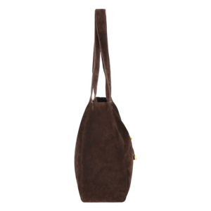 Women's Genuine Brown Cow Suede <b>Leather</b> Hobo Tote <b>Bag</b> Double Handle Shoulder Handbag <b>Soft</b> <b>Leather</b> Slouch Tote Purse Wholesale - Product Image 4