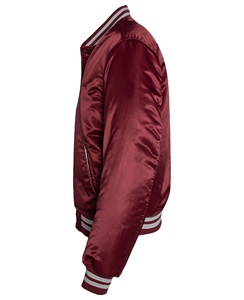 แจ็คเก็ตบอมเบอร์พิมพ์ลายฤดูหนาวคุณภาพสูงขายส่งสำหรับผู้ชาย แจ็คเก็ตเบสบอลผ้าซาตินระบายอากาศได้ดี รับผลิตแบรนด์ส่วนตัว - Product Image 5