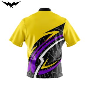 Camiseta de Boliche para Hombre, Unisex, Impresión por Transferencia de Calor, Transpirable, Bordado Personalizado, Secado Rápido, Alta Calidad - Product Image 2