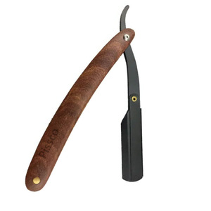 Lame de rasoir de barbier, rasoir droit en acier inoxydable allemand, rasoir pliant en acier inoxydable - Product Image 2