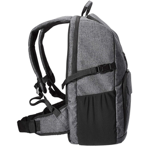 Unisex Gray Polyester Backpack With Adjustable Strap Zipper Closure 20-<b>30L</b> Capacity Casual Daily Use Durable Design - Product Image 6