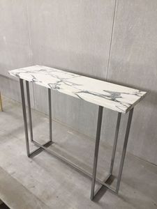 Handcrafted Metal <b>Console</b> <b>Table</b> with Marble Top Modern Design Luxury Living Room Furniture Customizable Easy to Clean - Product Image 4