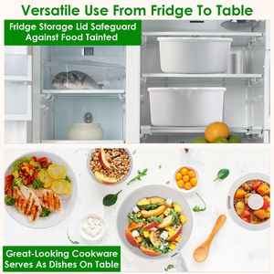 Juego de Utensilios de Cocina Antiadherentes de 17 Piezas con Inducción, Asas Desmontables, Calentamiento Rápido, Sartén y Cacerola para Uso en la Cocina - Product Image 4