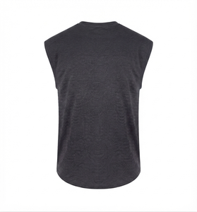 Débardeur de sport personnalisé pour homme, séchage rapide, respirant, sans manches, pour la gym, la course à pied, la remise en forme, OEM, étiquette privée - Product Image 6
