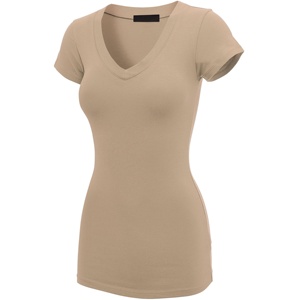 T-shirts décontractés d'extérieur pour femmes, style long et tendance, à manches courtes, prix abordable, en solde - Product Image 4