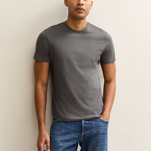 High Quality Cotton Polyester Blend T-<b>shirt</b> Custom T <b>Shirt</b> for Men Blank Slim Fit T <b>Shirt</b> Black or <b>White</b> Men's T <b>Shirts</b> - Product Image 1