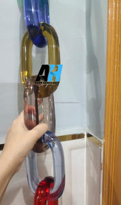 Chaîne en acrylique moderne personnalisée Accents muraux faits à la main en résine ornementale moderne suspendue pour la décoration intérieure Diwali Festival Ready - Product Image 4