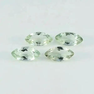 Piedra Preciosa Suelta de Amatista Verde Natural de 4x8mm, Corte Marquesa Facetado, Cristal Curativo Surtido, Productos en Tendencia 2026 - Product Image 1