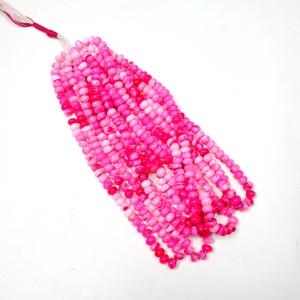 Natural Shaded Pink Opal Gemstone Smooth Rondelle <b>Beads</b> 7-8MM Loose Opal <b>Stone</b> <b>Beads</b> for Jewelry Making Wholesale Genuine <b>Beads</b> - Product Image 4