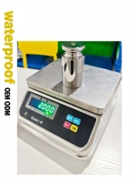 Balance de table/banc de pesée en acier inoxydable haute précision 30 kg, affichage LCD/LED étanche, précision 10g, prise en charge OEM/ODM, pour produits de la mer