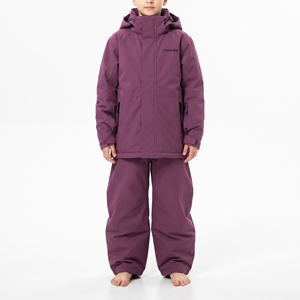 Conjunto de Chaqueta y Pantalones de Esquí Impermeables para Niños Hawk Eye, Color Morado, con Capucha, Aislamiento Sintético, Ropa de Invierno para Exteriores - Product Image 1