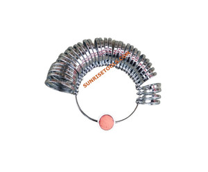 SUNTOOLS/STIPL Modèle 380 Jauge à bagues en acier inoxydable 33 tailles Outil de mesure en métal pour la fabrication de bijoux Forme irrégulière - Product Image 2