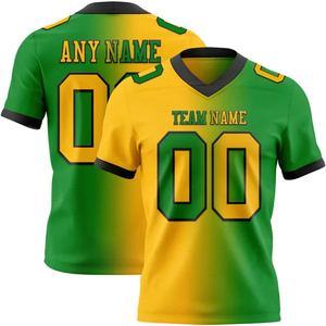 Sublimated Print Football Jersey Breathable Mesh Adult Short Sleeve V Neck <b>Soccer</b> Sports Apparel sublimated print football - Product Image 5