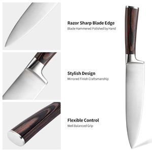 Cuchillo Multiusos de Acero Inoxidable, Cuchillo de Cocina Profesional, Herramienta de Corte Duradera con Hoja de Precisión - Product Image 2