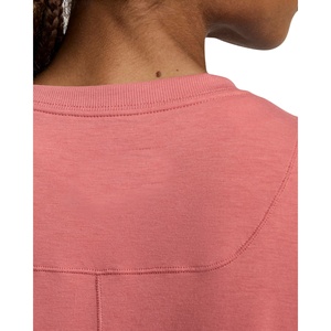 Camiseta de algodón de gran tamaño para mujer, transpirable y de ajuste relajado, patrón sólido, manga corta y longitud regular para la temporada de primavera - Product Image 4