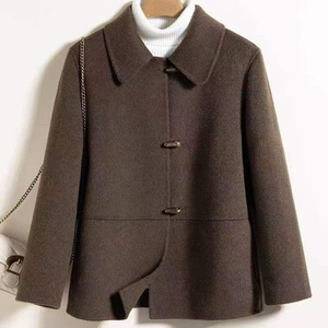 Blazer trench slim anti-rides en laine/soie épaisse pour homme - Product Image 2