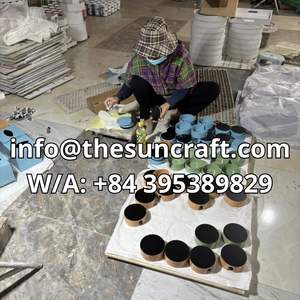 Brûleur d'encens islamique de luxe Bakhoor Mabkhara avec incrustation de nacre, décoration de maison pour le Ramadan, vente en gros - Product Image 4