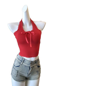 2026 Custom V-Neck Collar Design Women Tank <b>Tops</b> Spandex Material Made Stretchable Women Tank <b>Tops</b> - Product Image 1