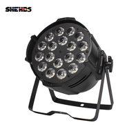SHEHDS - Foco LED Grande de Aleación de Aluminio, 18 x 12 W, RGBW, Iluminación DMX512, Foco de Escenario para Bodas e Iglesias