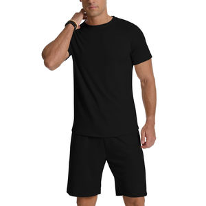 Ensemble de sport d'été pour hommes, respirant, anti-humidité, t-shirt à manches courtes et short, ensemble de survêtement de course à pied en 2 pièces - Product Image 4