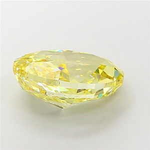 เพชรพลอยสังเคราะห์สีเหลืองเข้มทรงรีเจียระไนแบบแฟนซี คุณภาพเยี่ยม เหมาะสำหรับเครื่องประดับหรูหรา ได้รับการรับรองมาตรฐาน CVD - Product Image 5