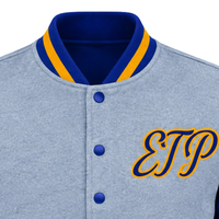 Blouson Bomber Personnalisé Femme Sigma Gamma Rho – Veste Universitaire Sororité Grecque avec Logo Brodé et Boutons Pression – Style Décontracté Urbain