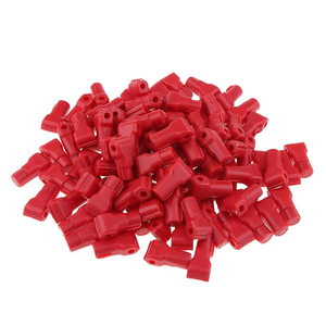 Sox Display <b>Hook</b> Magnetic Lock <b>Plastic</b> Red Stop Locks Pegboard <b>Hook</b> Organizer for Retail Store and Shopping Center - Product Image 3