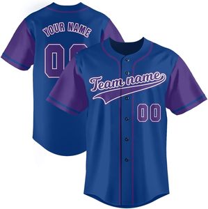 Maillot de baseball à manches courtes pour hommes, pas cher, uni, pour toutes les équipes - Product Image 1