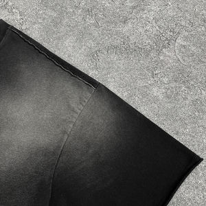 T-shirt court personnalisé coupe ample à manches courtes pour homme, style streetwear, effet vieilli et délavé à l'acide - Product Image 4