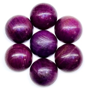 Pierre précieuse cabochon ronde en rubis AAA, 12 mm, rubis rouge, pierres précieuses en vrac, prix de gros, lot en vrac pour la fabrication de bijoux, provenance Inde - Product Image 2
