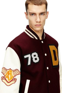 Men's Varsity <b>Jacket</b> | Custom Letterman Baseball <b>Jacket</b> Two Tone Casual Streetwear College <b>Jacket</b> Wholesale - Product Image 2